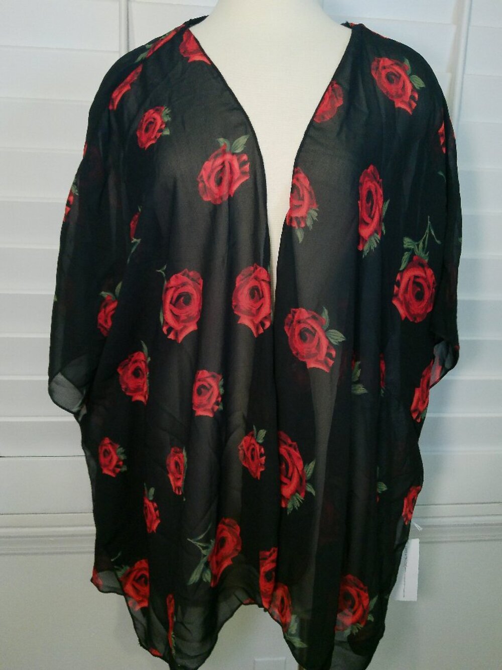 Women's Live 4 Truth Sheer Floral Print Cover-Up Top - Size 3X